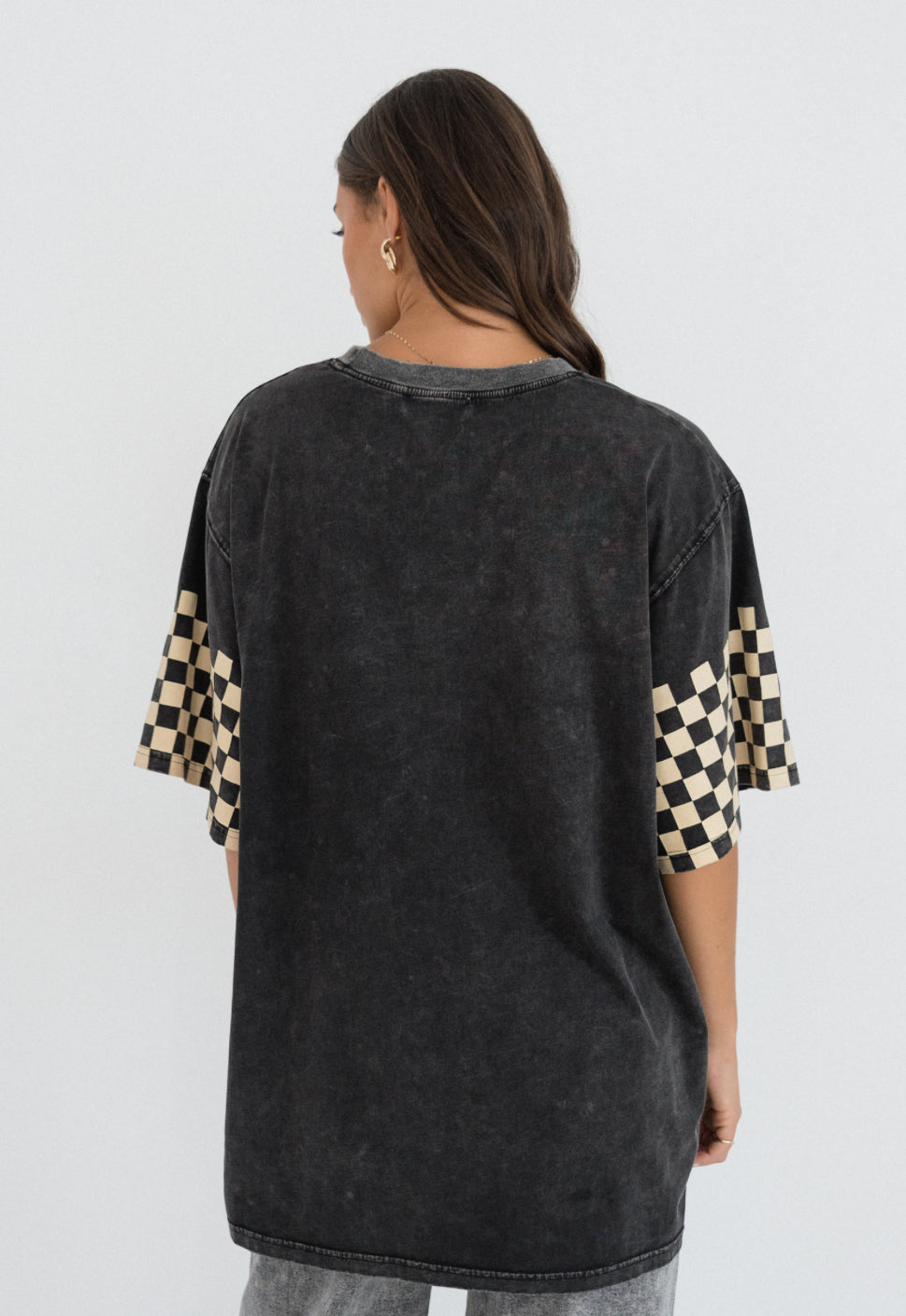 Beauty Vintage Black Oversized Tee