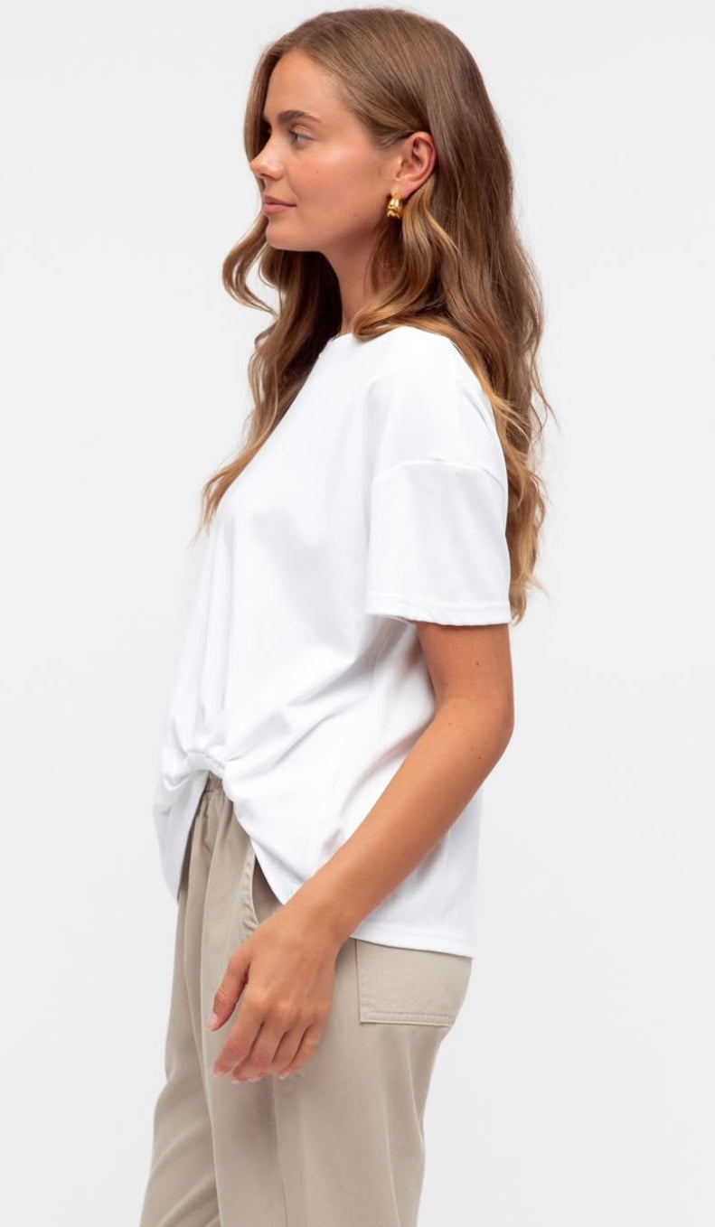 Tuck White T-Shirt