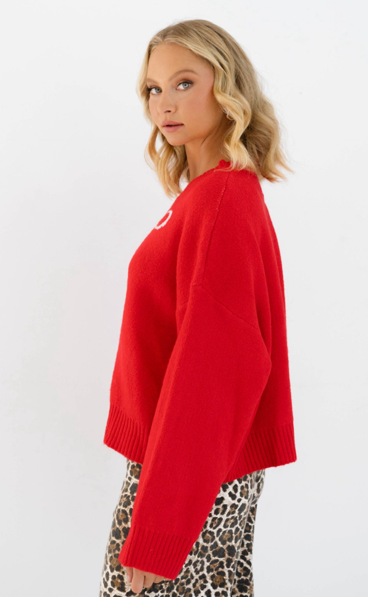 Red Bow Knit Jumper