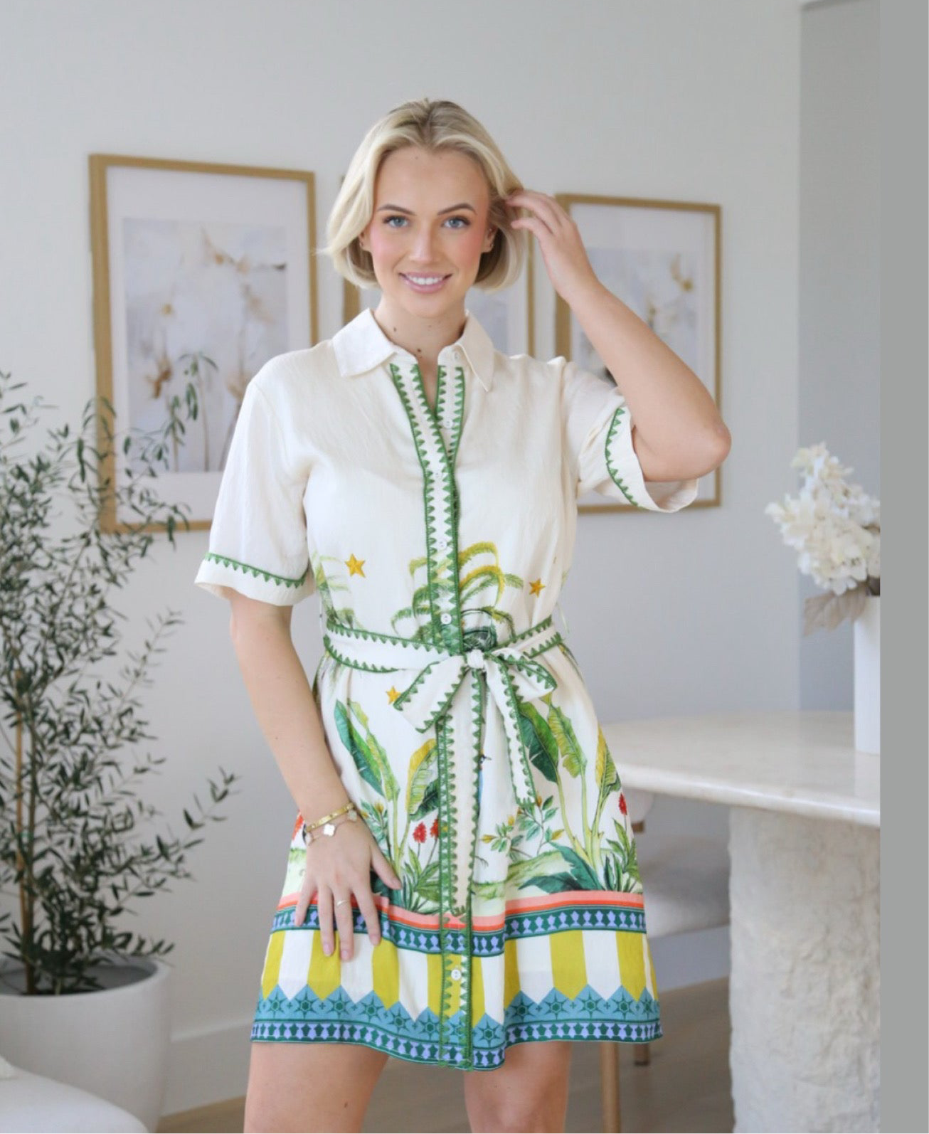 Bird of paradise Mini Dress