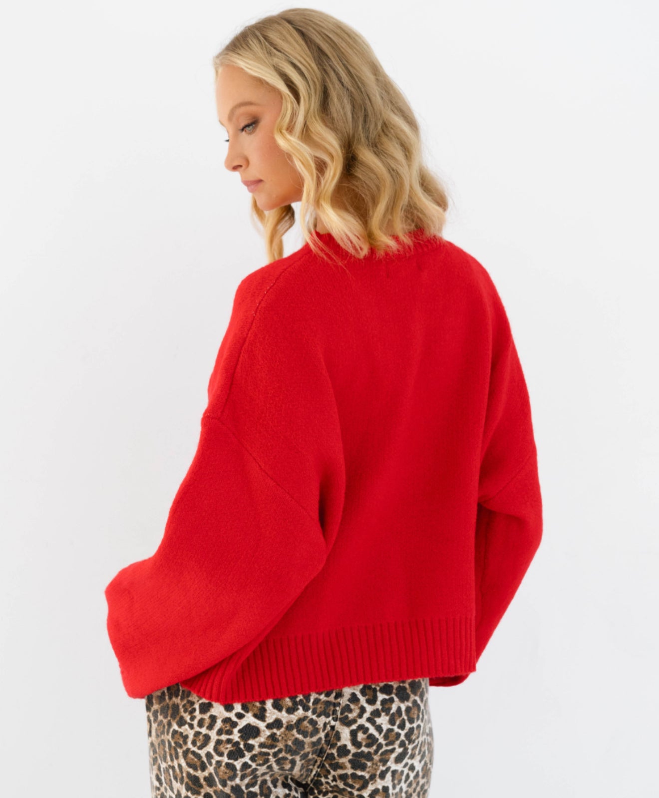 Red Bow Knit Jumper