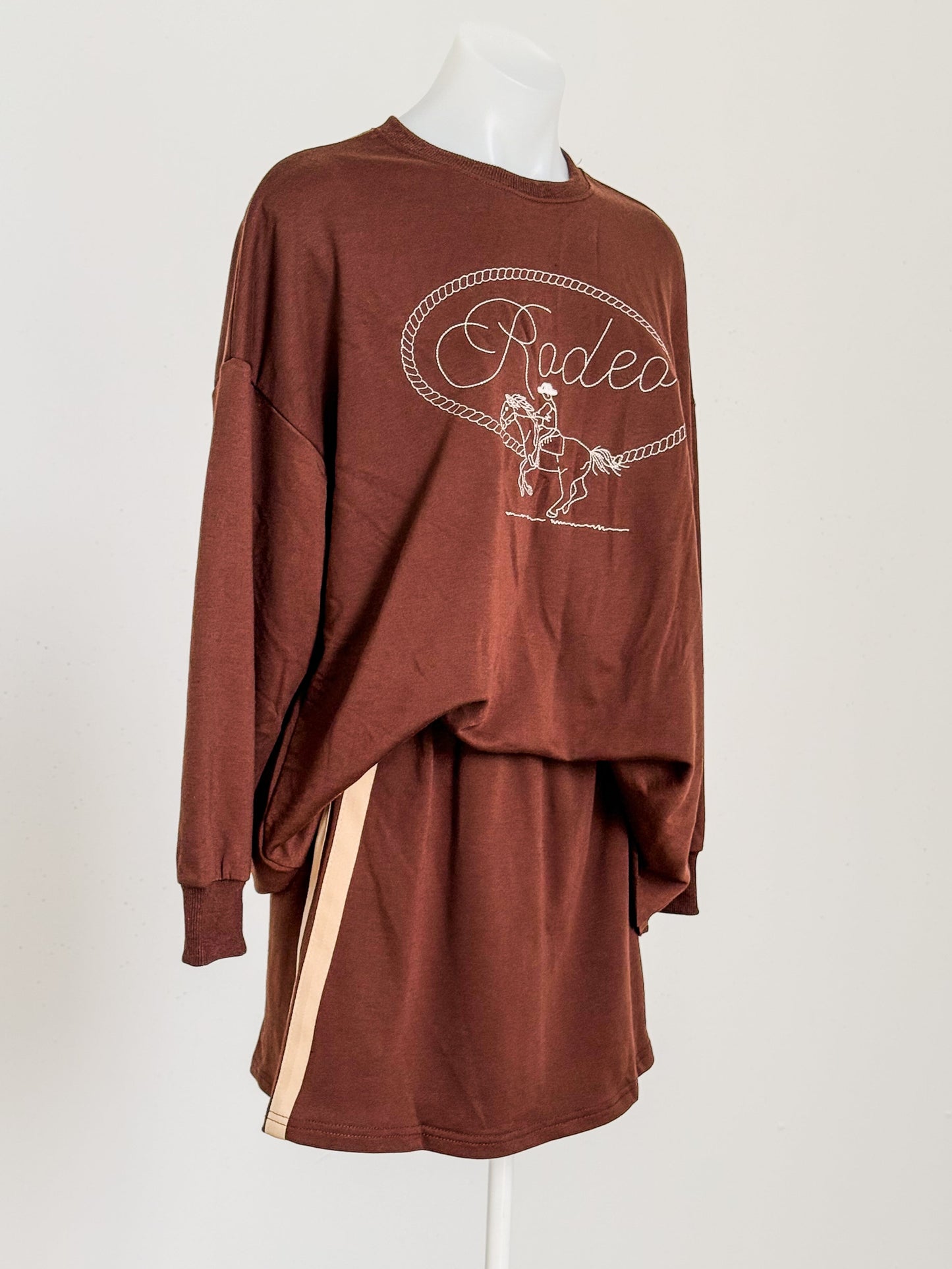 Rodeo Chocolate Jumper and Skirt Set