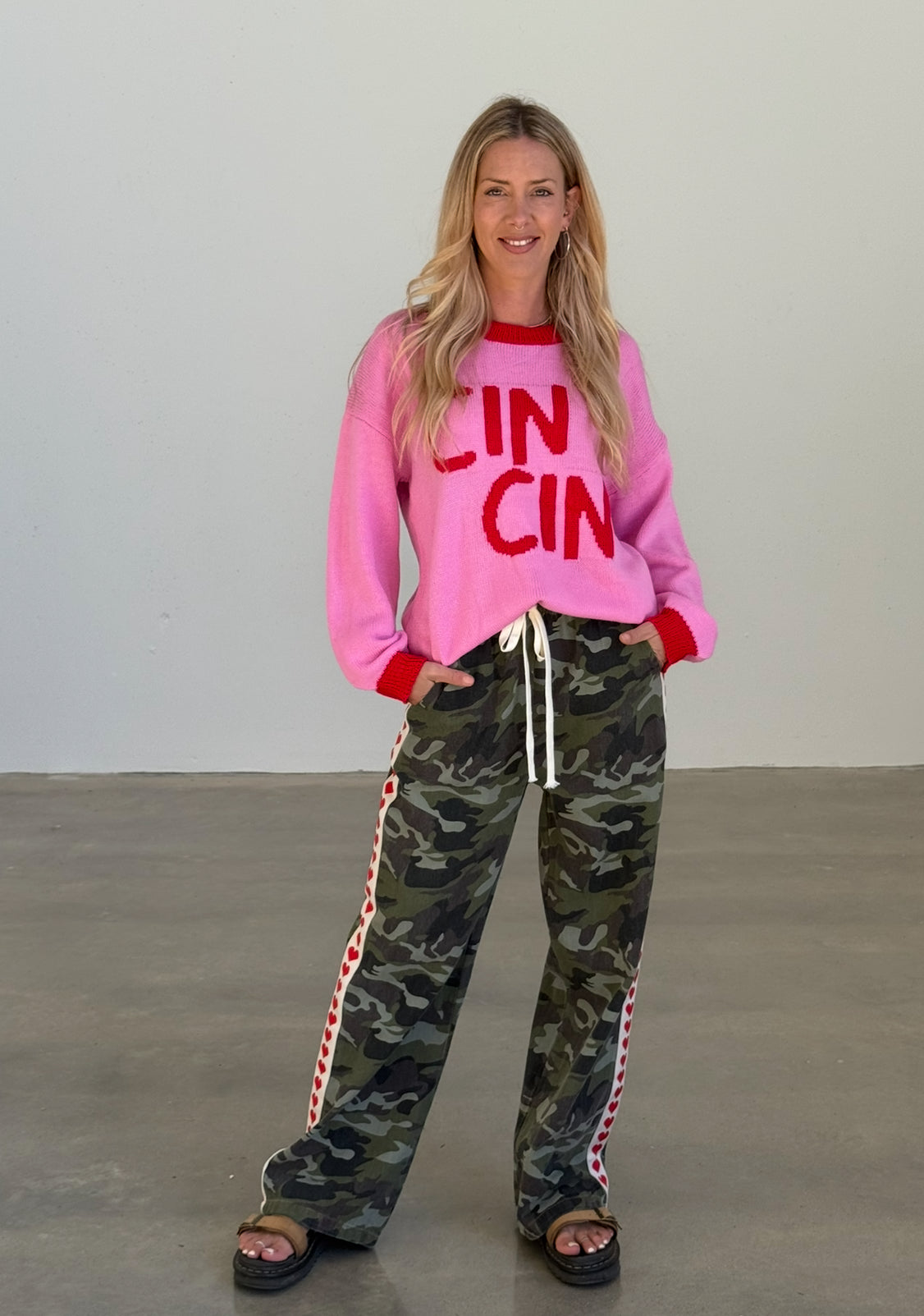 Cin Cin Pink/Red Jumper