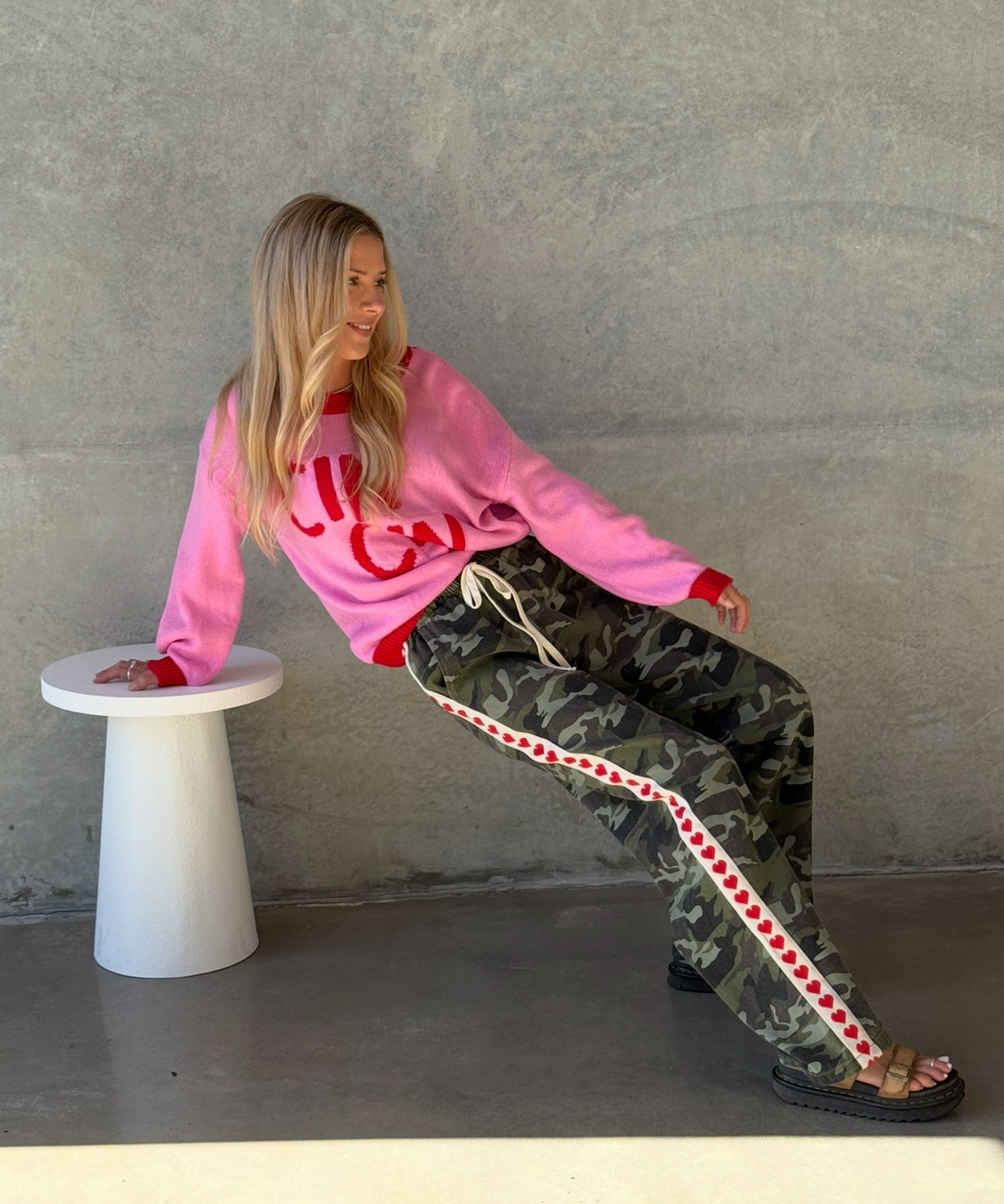 Cin Cin Pink/Red Jumper