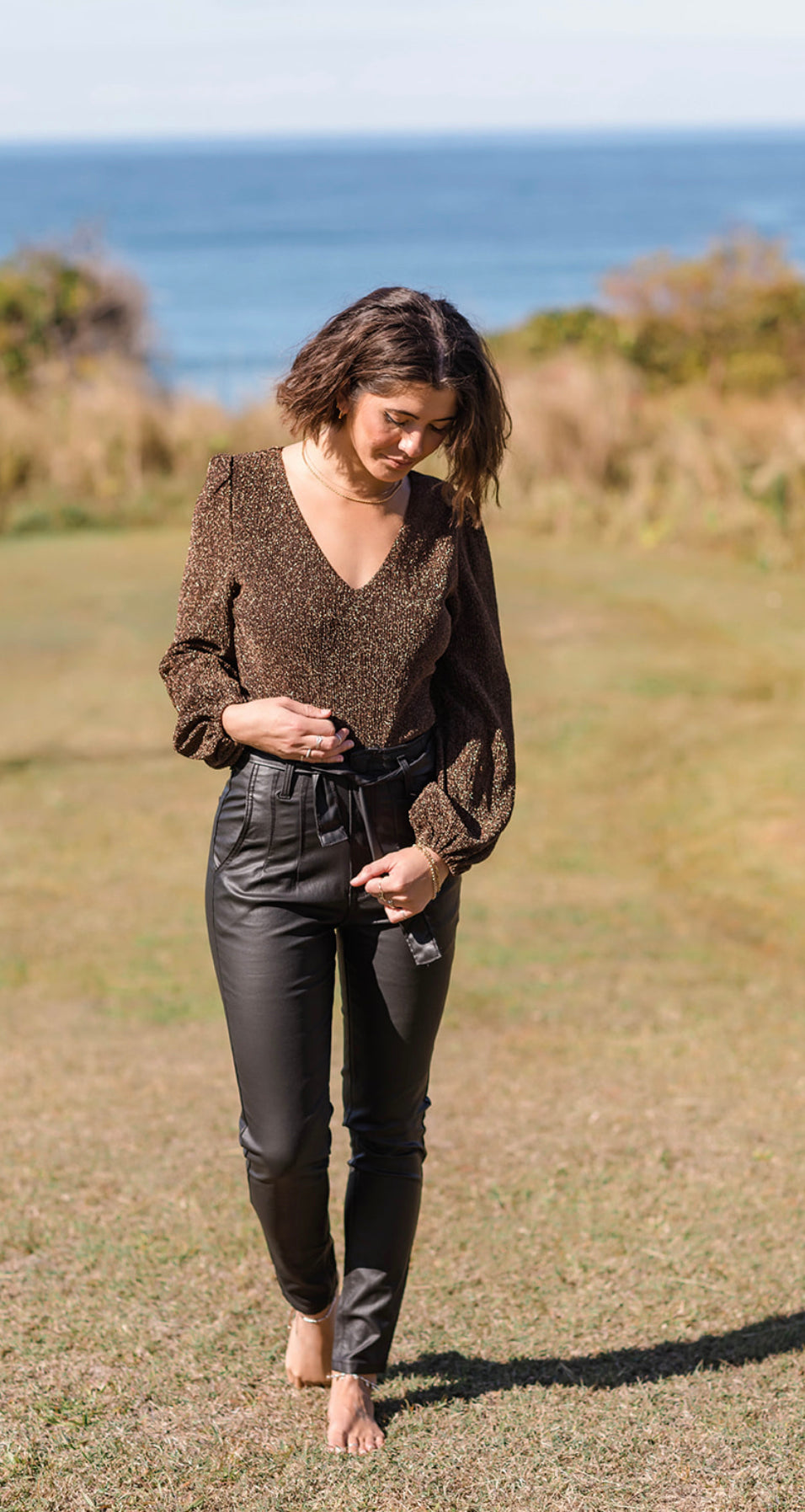 Sandy Coated Stretch Jean