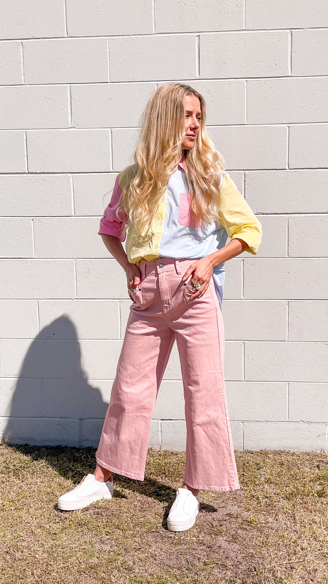 Rosewater Wide Leg Jean