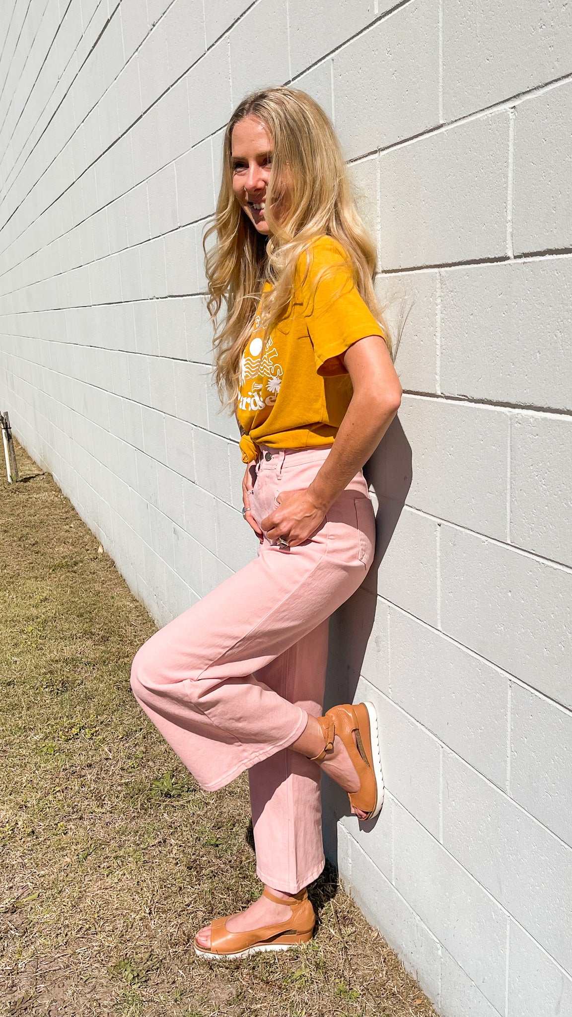 Rosewater Wide Leg Jean