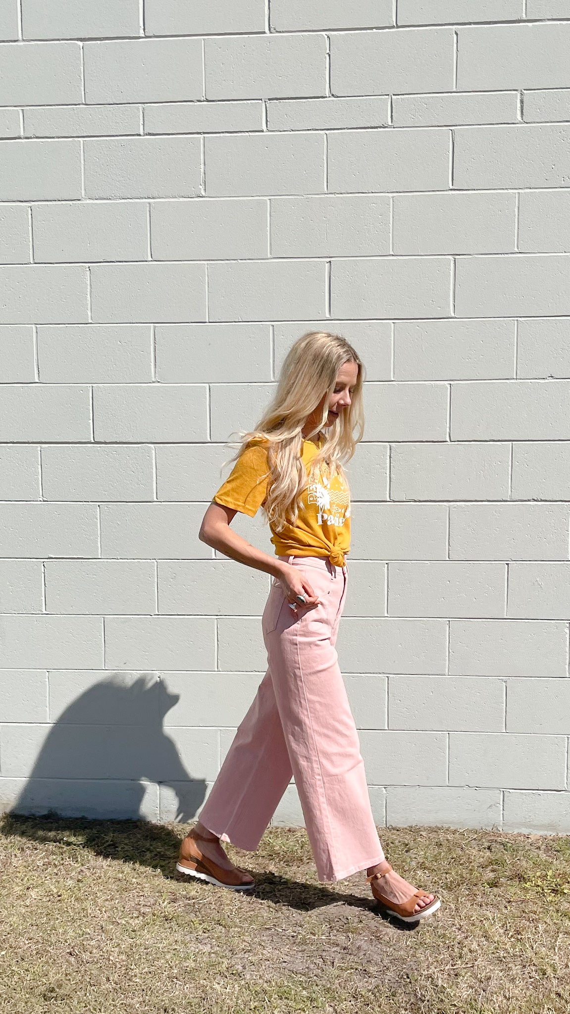 Rosewater Wide Leg Jean
