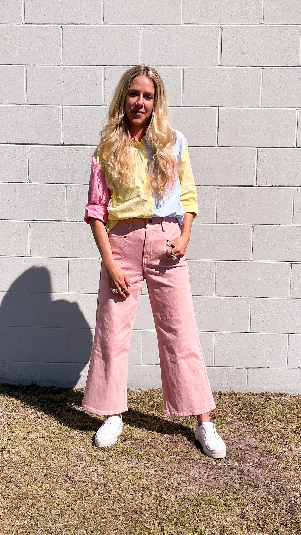 Rosewater Wide Leg Jean