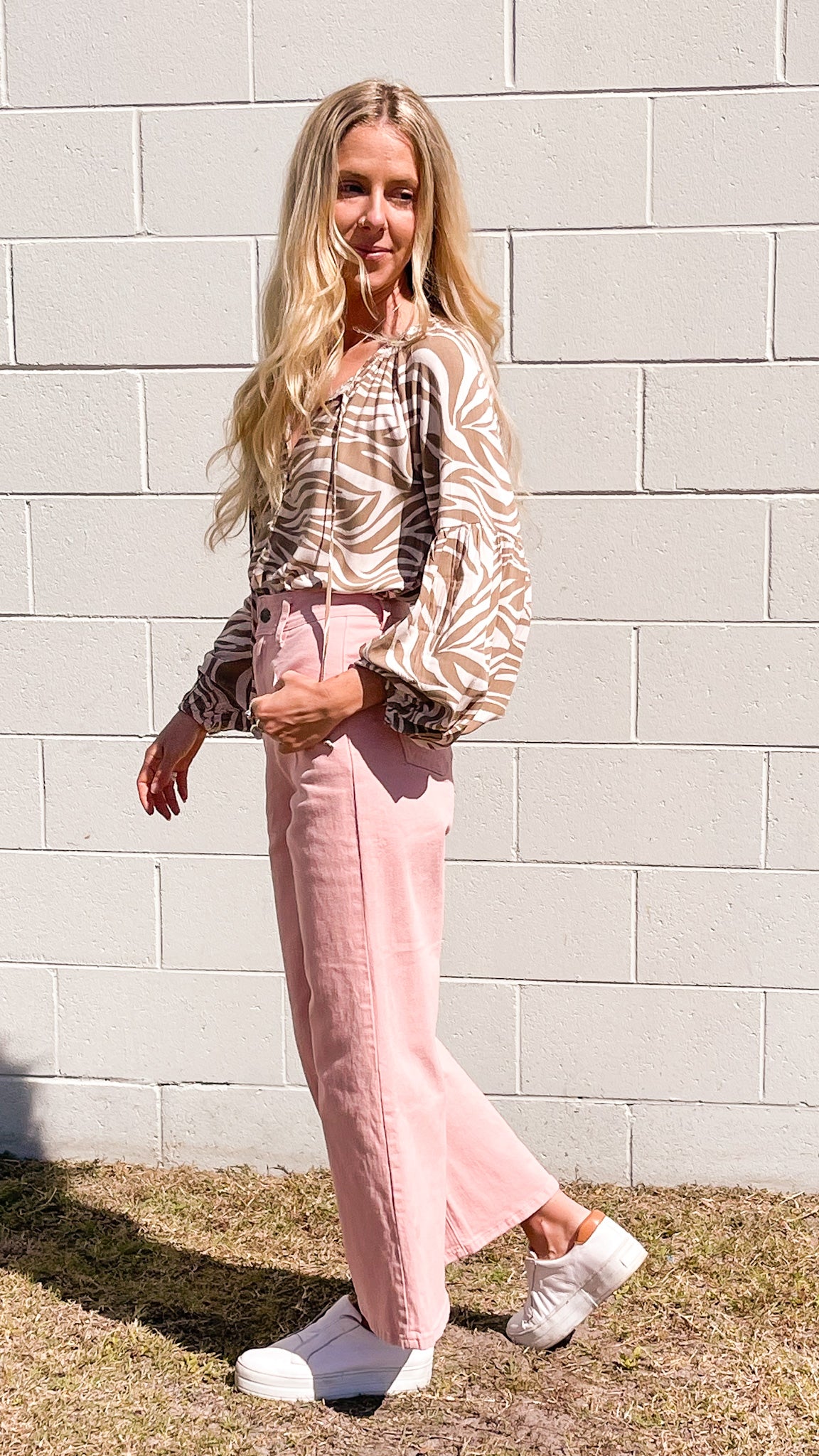 Rosewater Wide Leg Jean