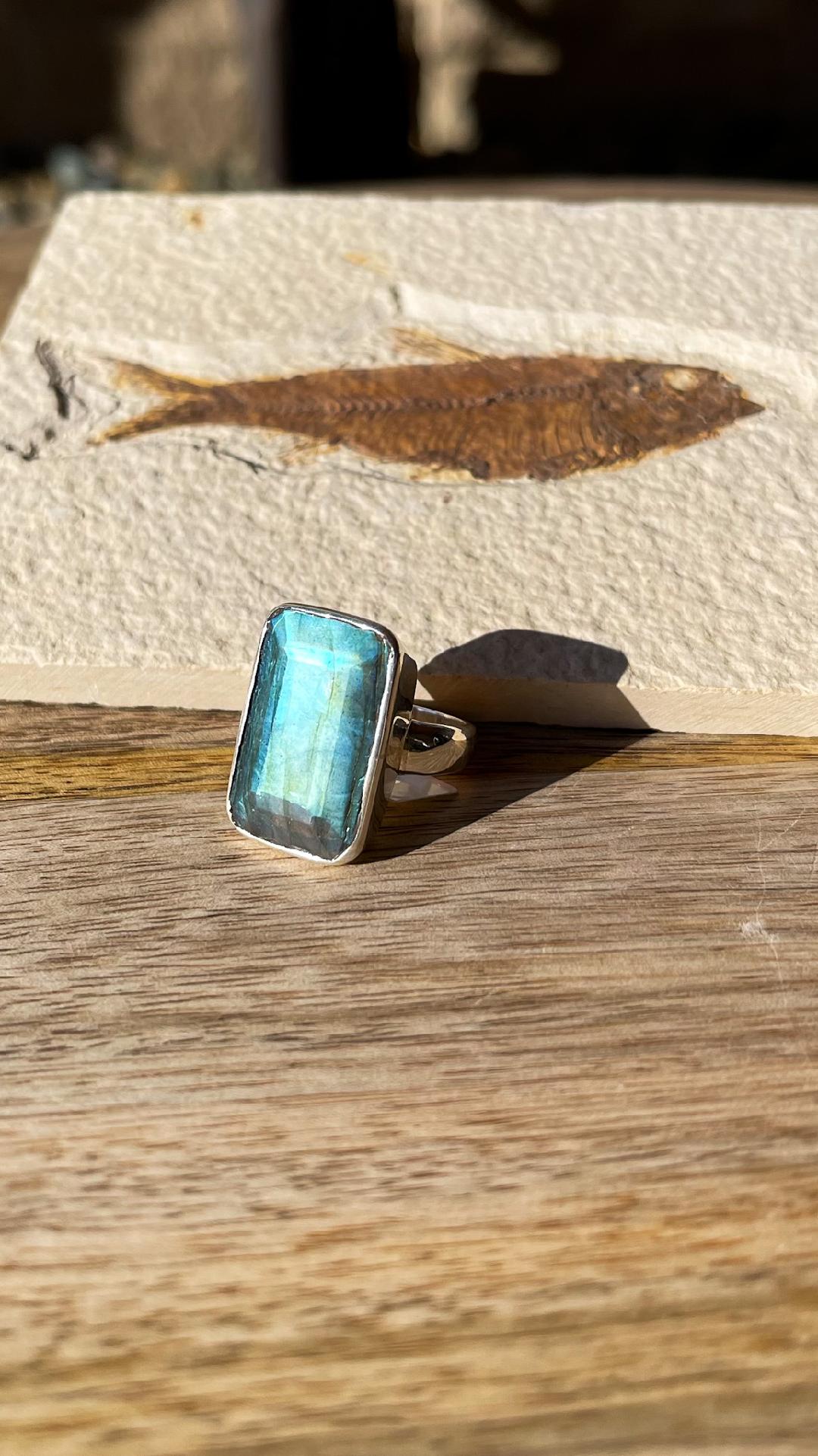 Labradorite Silver Ring