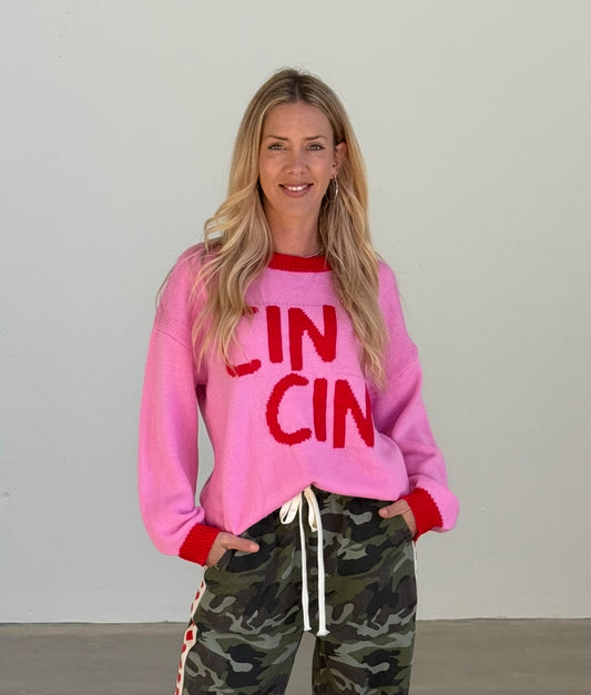 Cin Cin Pink/Red Jumper