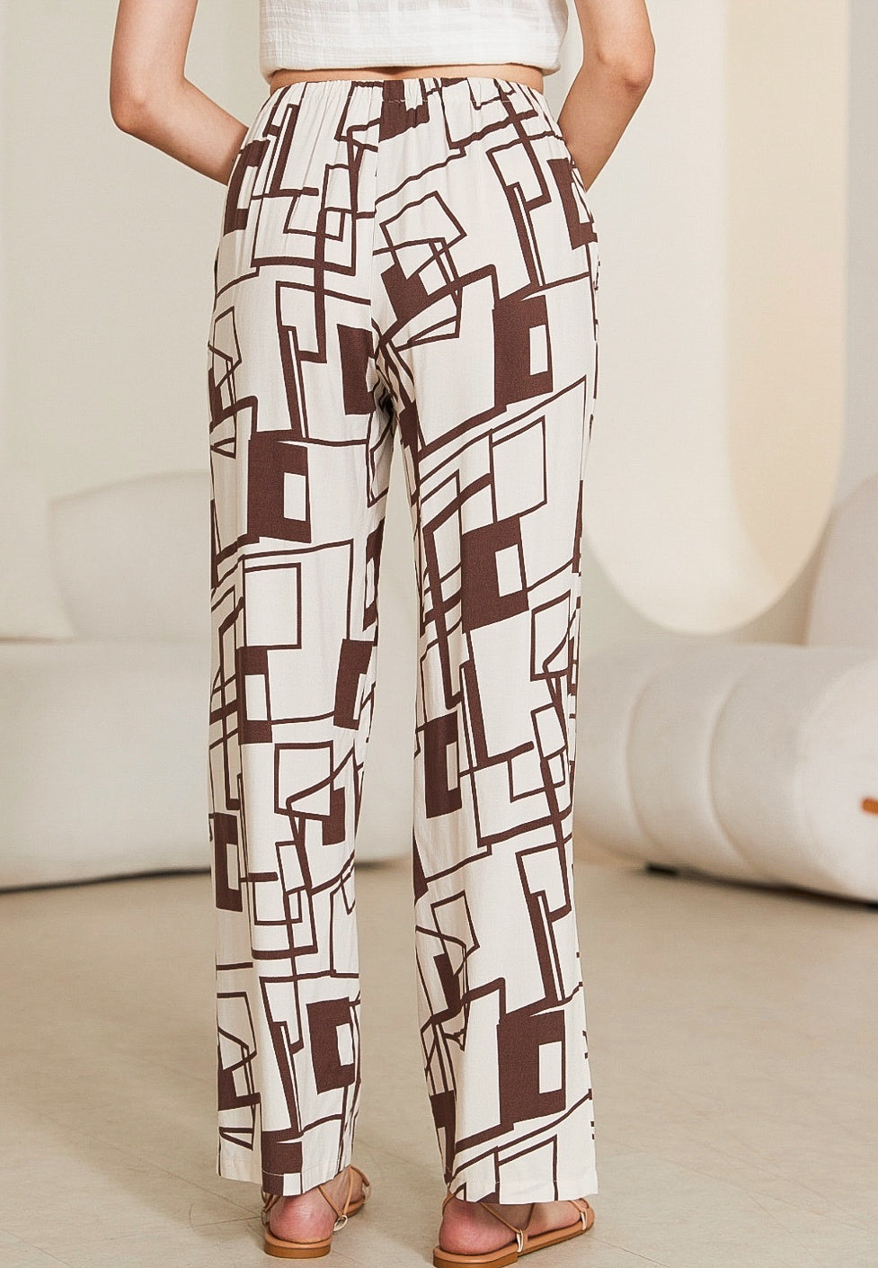 Geo Wide Leg Pant