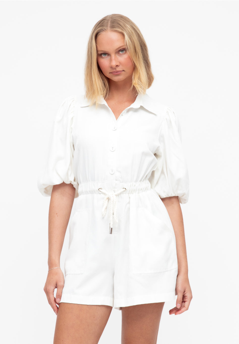 Amber White Playsuit