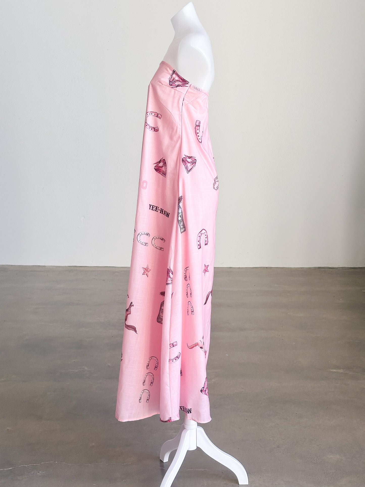 Yee - Haw Pink Boob Tube Maxi