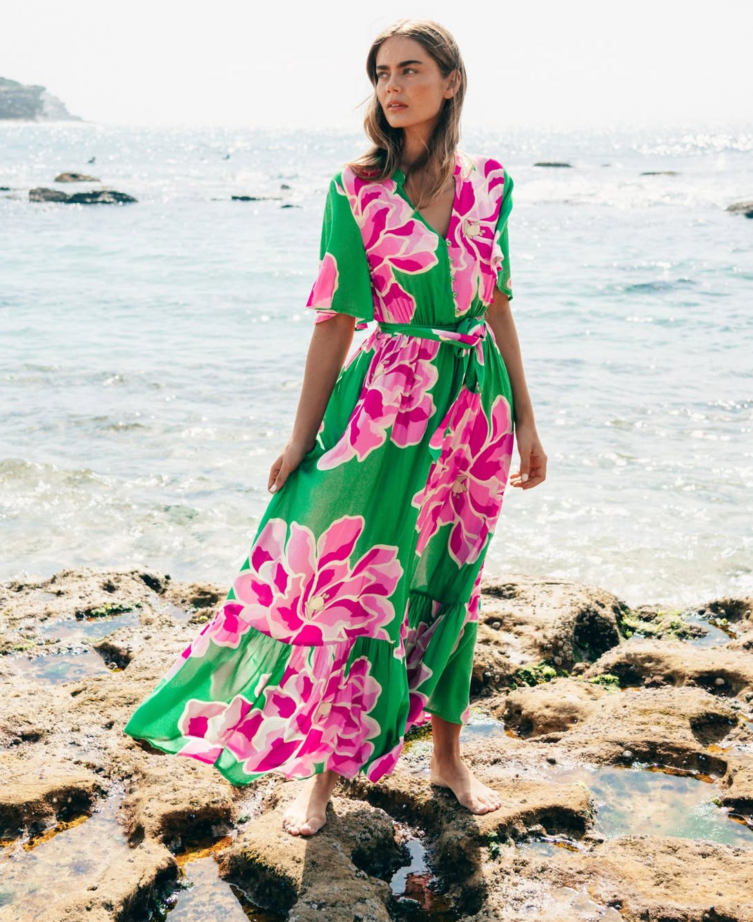 Madison Hibiscus Dress