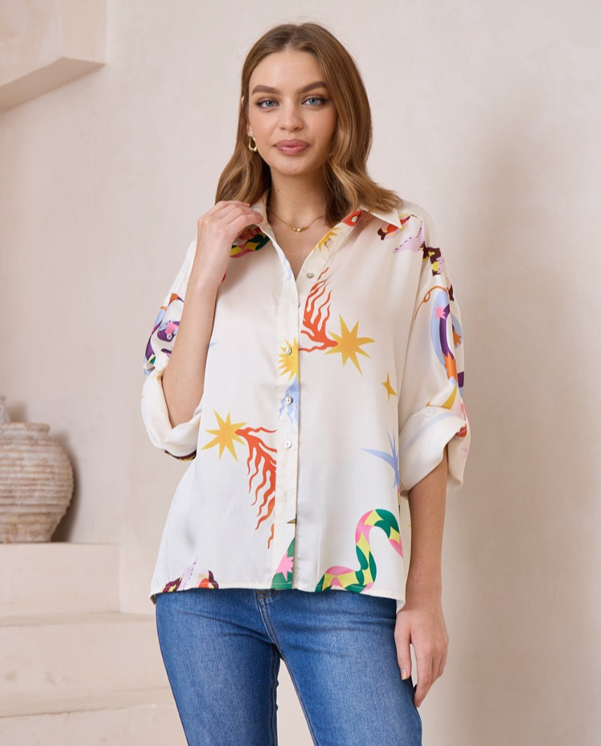 Khaleesi Dragon Print Shirt