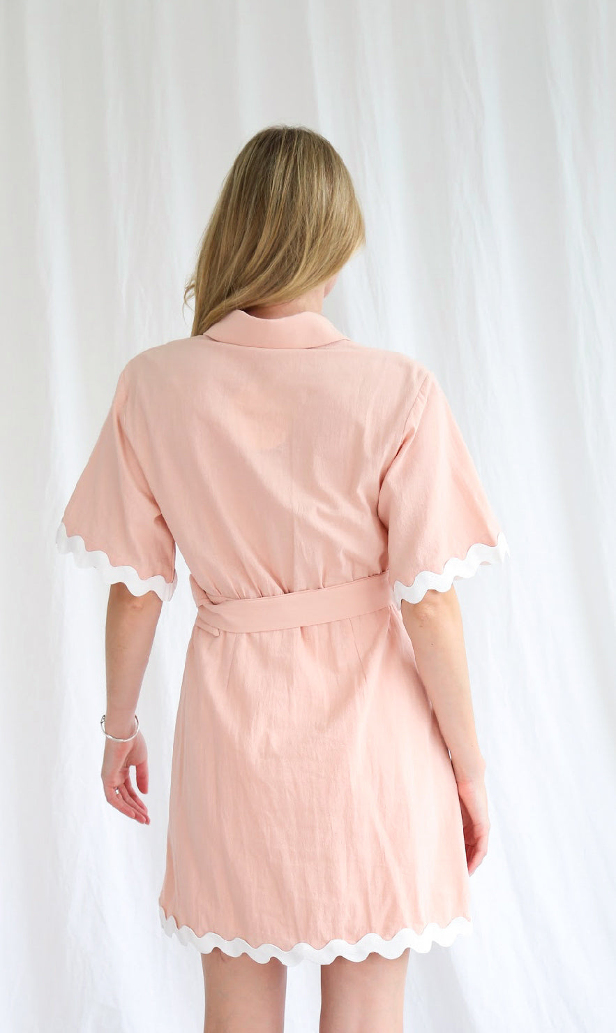 Rachel Blush Ric Rack Mini Dress