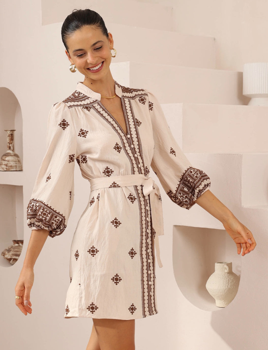 Florence Mocha Dress