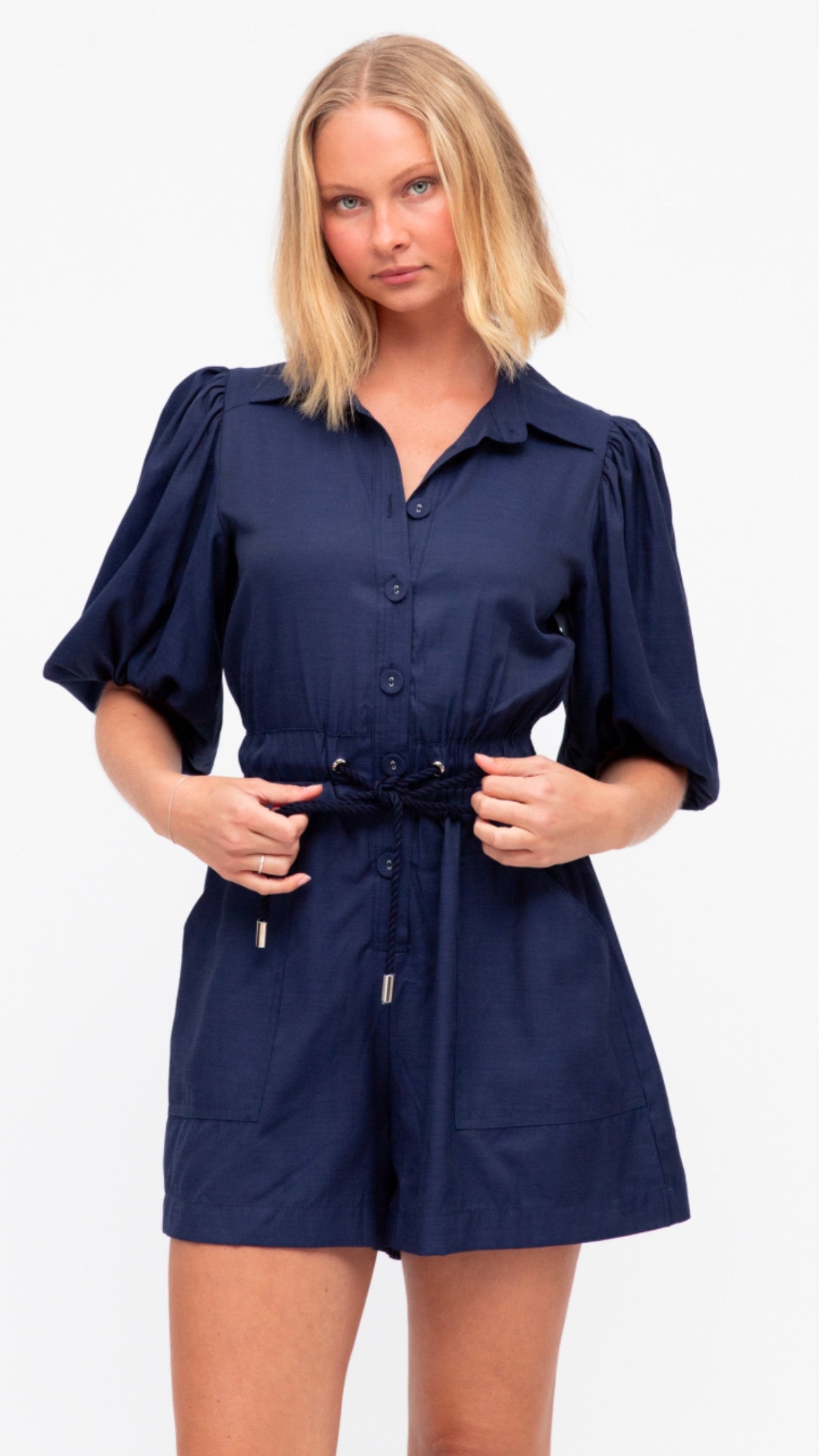 Amber Navy Playsuit