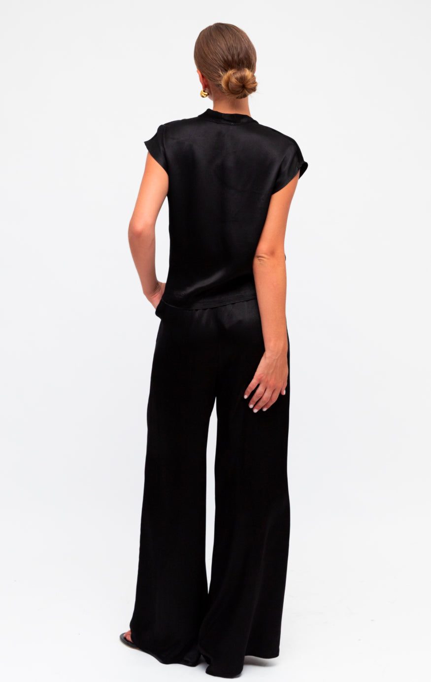 Nicole Black Satin Pant