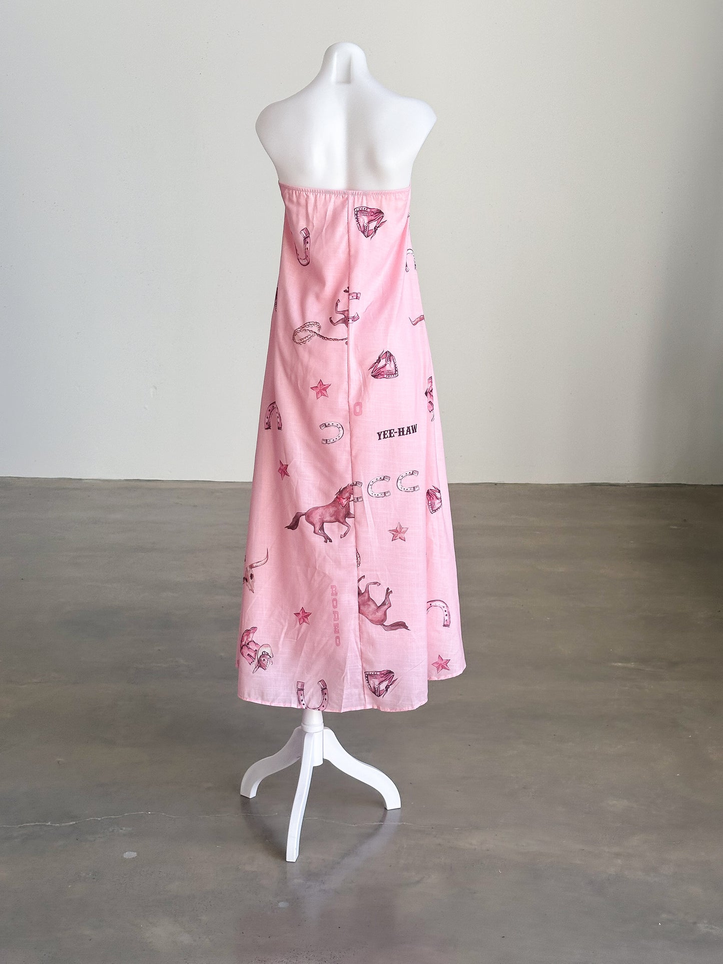 Yee - Haw Pink Boob Tube Maxi
