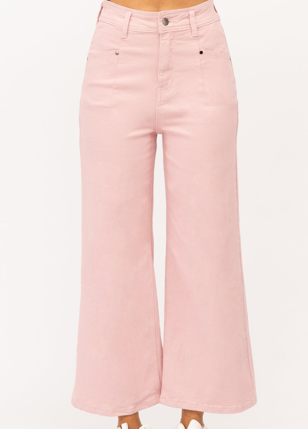 Lexie Rosewater Crop Wide Leg Jeans