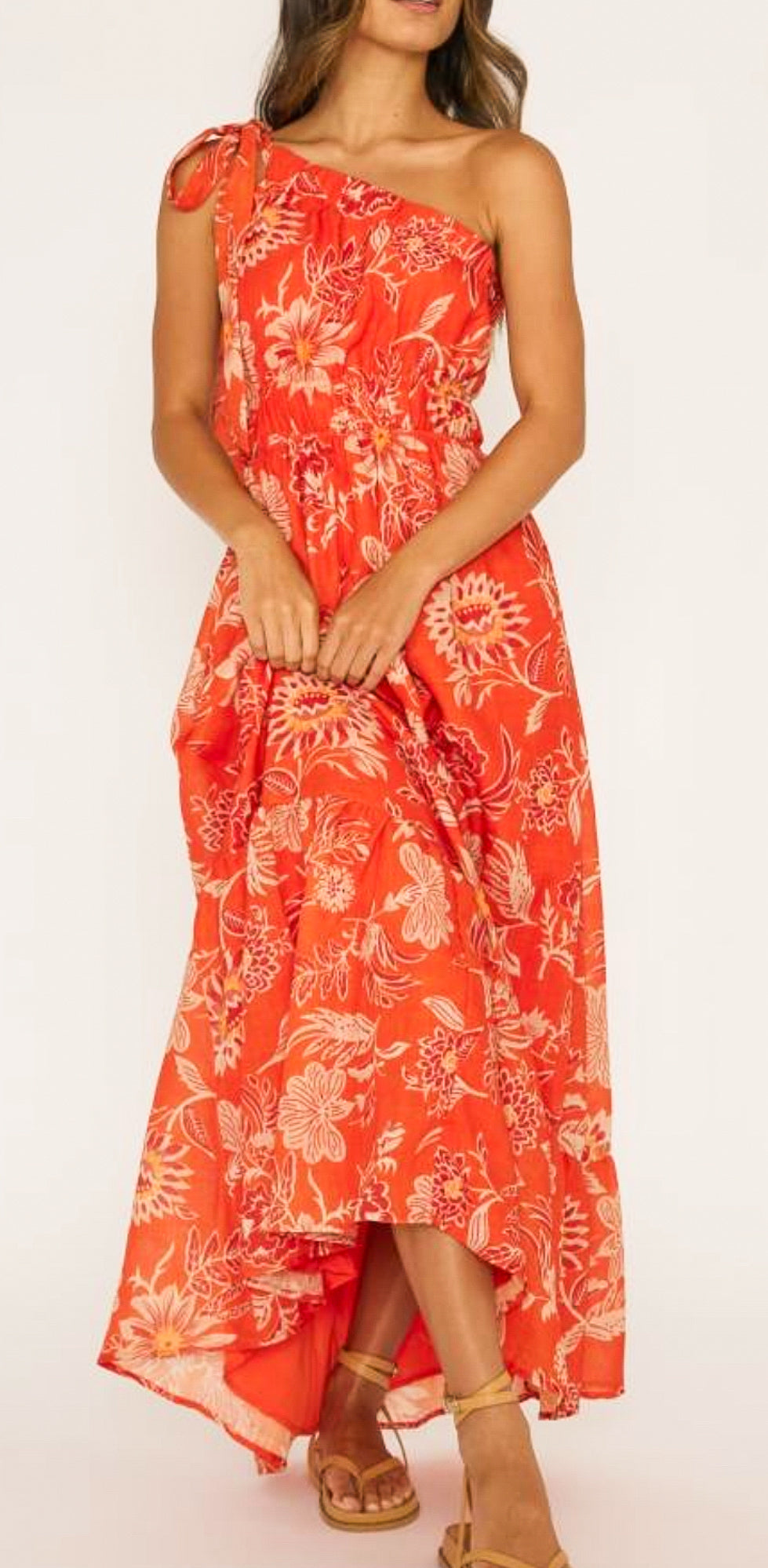 Barcelona One Shoulder Maxi Dress