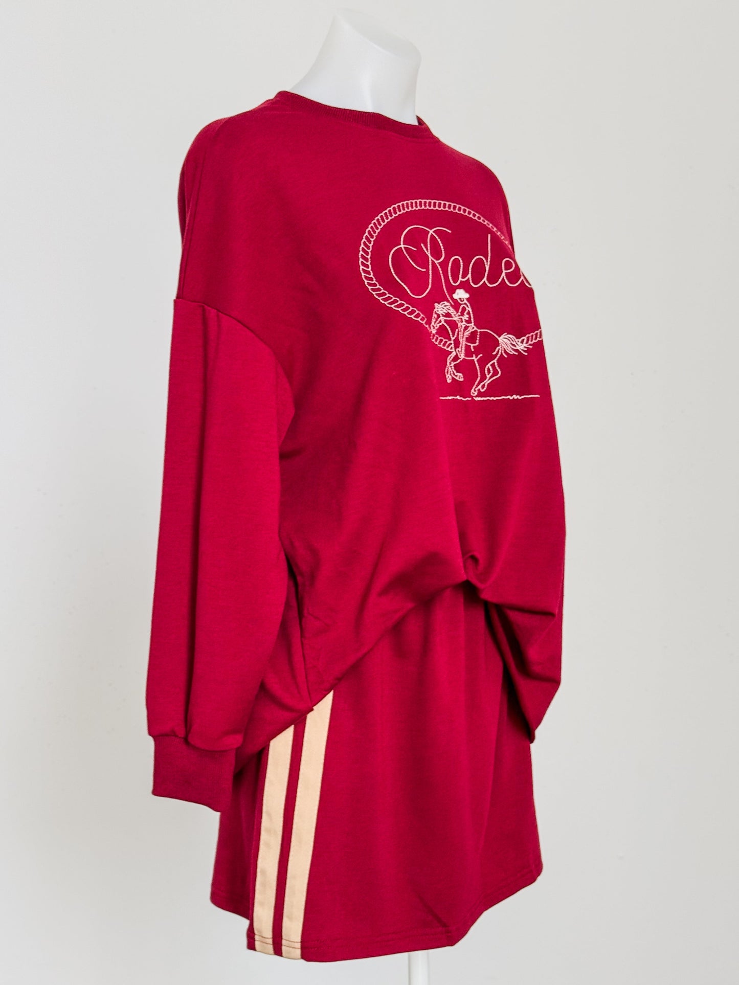 Rodeo  Wine Jumper and Skirt Set