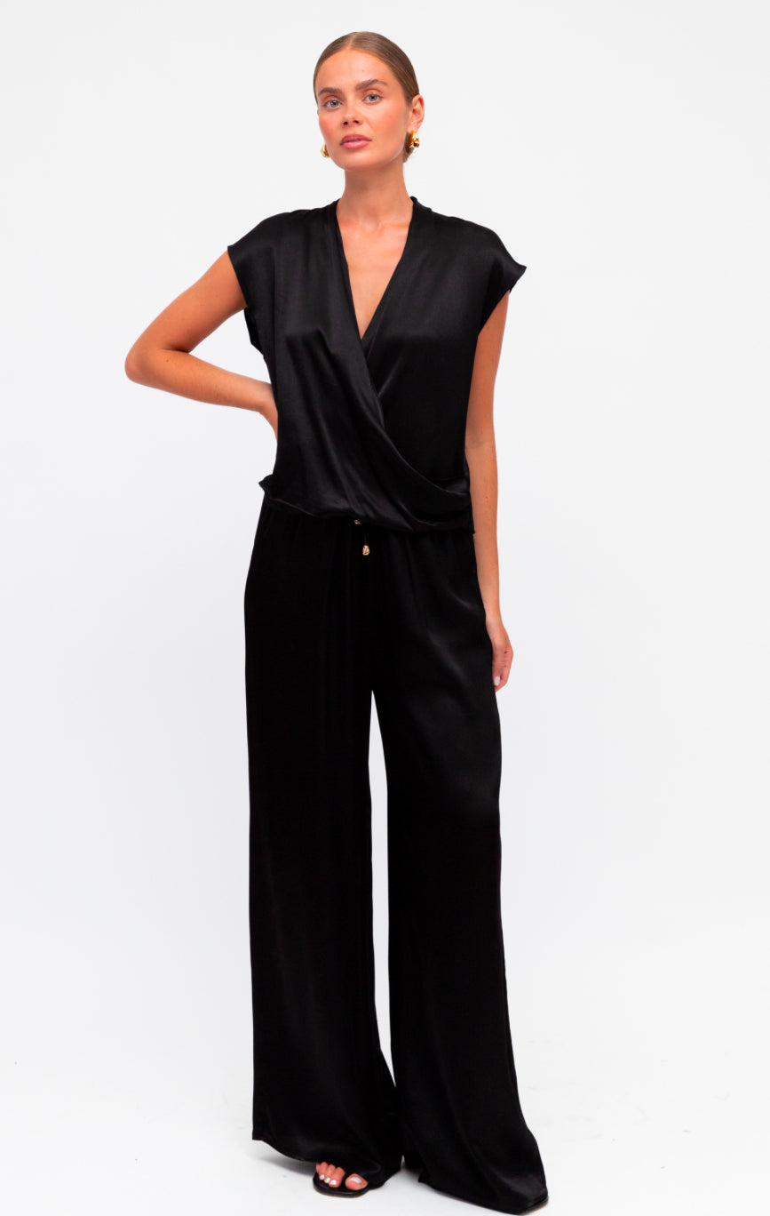 Nicole Black Satin Pant