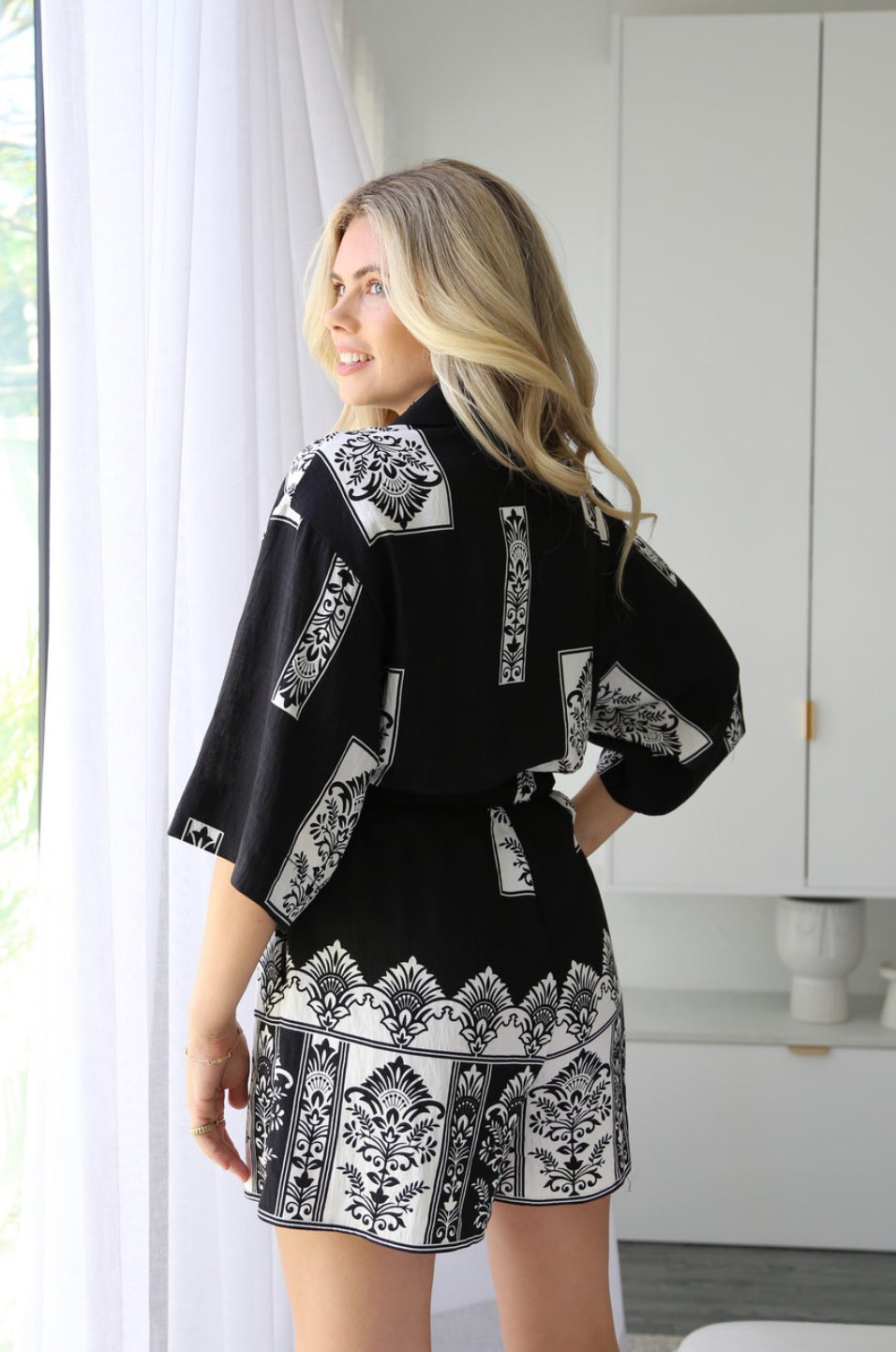 Carrie Black and White Playsuit