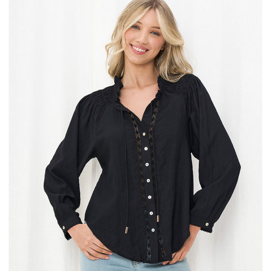 Florence Black Blouse