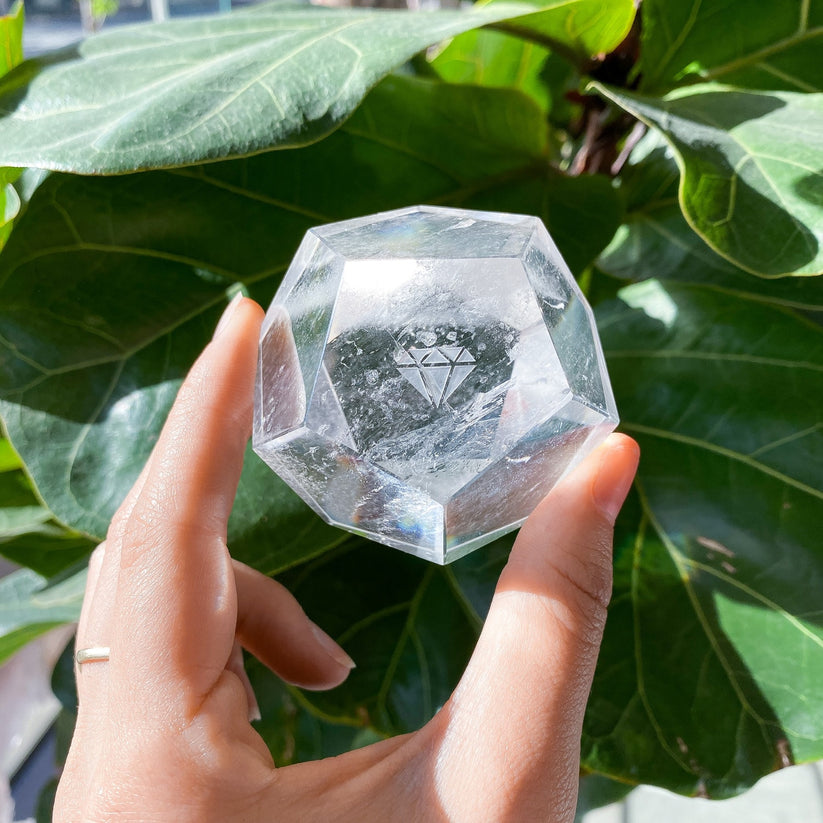 Clear Boy Quartz Geo Gem