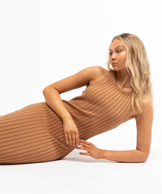 Nina Knit Dress Camel