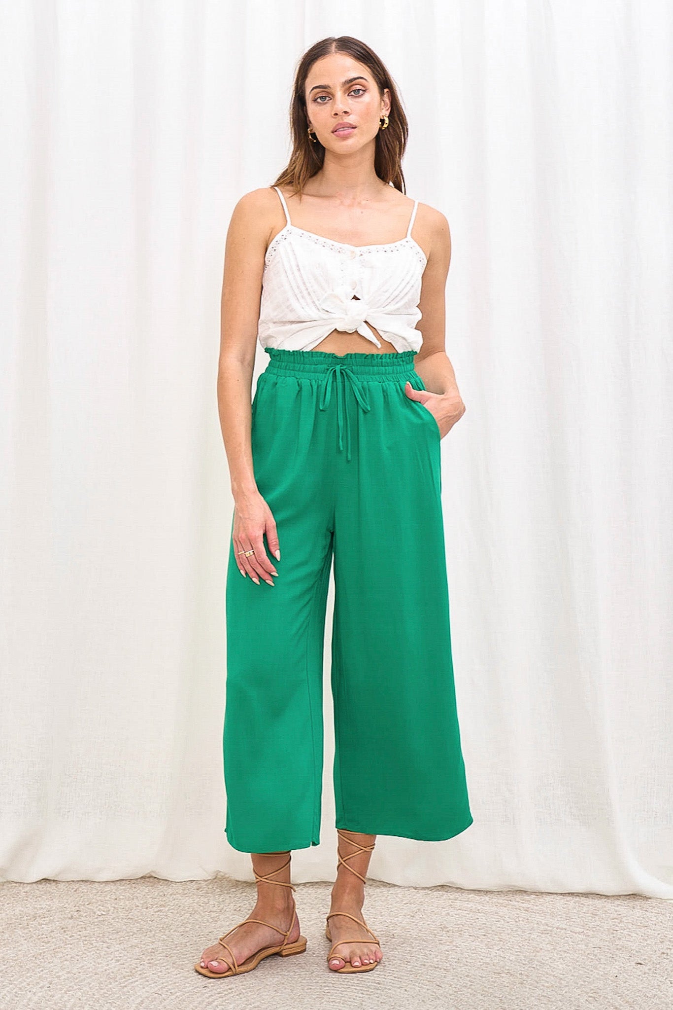 Iris Maxi - Beach Pants, Green