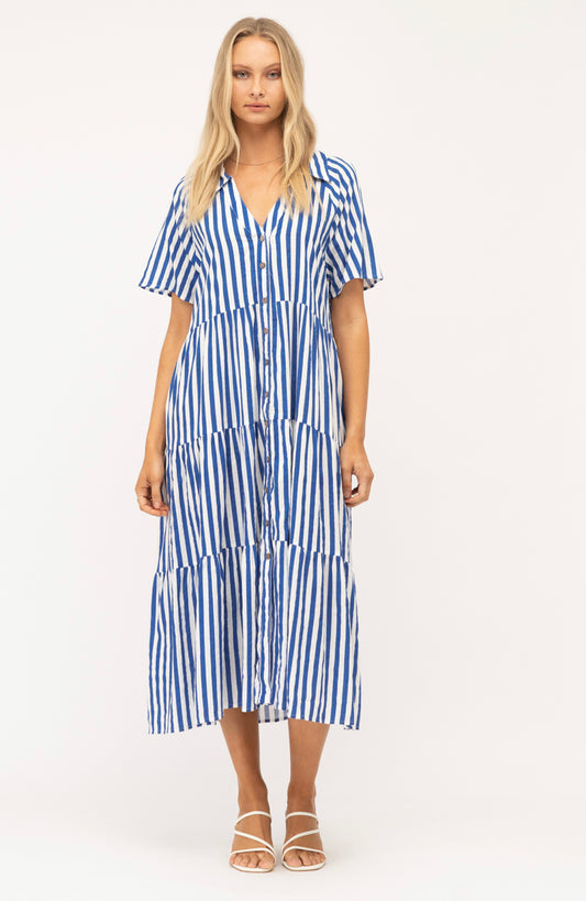 Skylar Stripe Shirt Dress