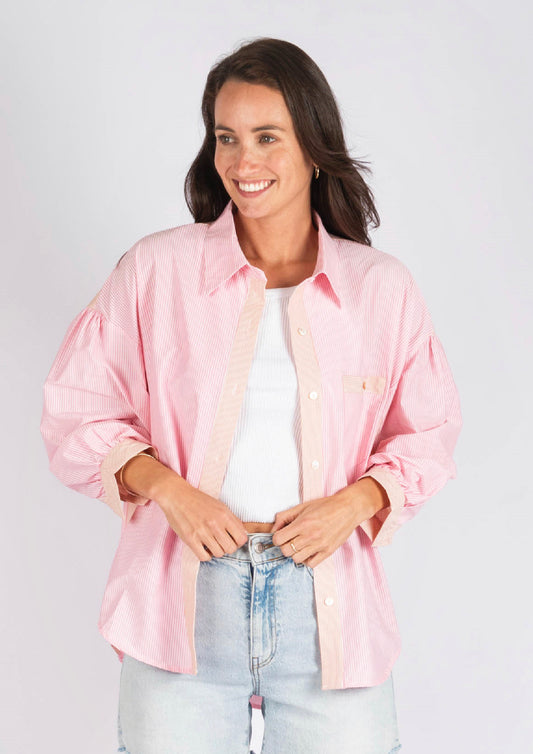 Fifi Pink and Orange Stripe Shirt